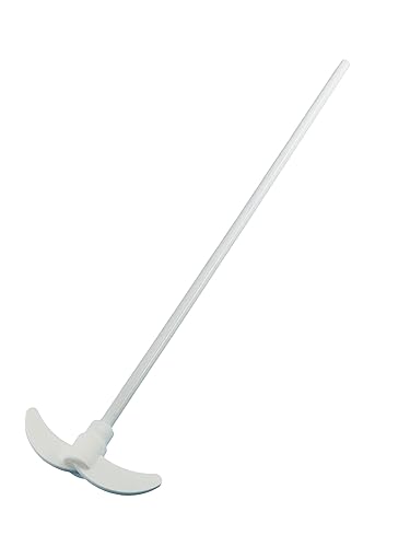 PTFE Overhead Stirrer Electric Stirring Rod Stirrier Mixer Shaft with Foldable Paddle for Lab (600MM-145MM-10MM) - Poueer