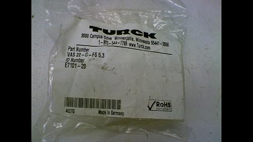 Turck Vas 22-D-Fs 5.3 Connector Din Valve Plug, Vas 22-D-Fs 5.3 - Poueer