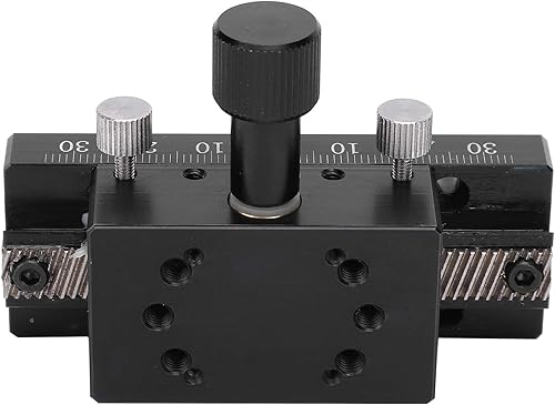 SEMCI C 80 Linear Translation Stage Manual X Axis Rack Pinion Type Sliding Table for Linear Motion of Equipment - Poueer