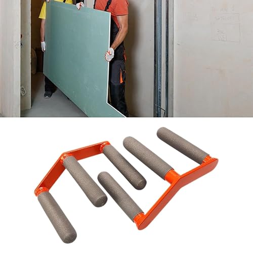 pistro 2PCS Gypsum Board Lifter Handles – Drywall Tools Carrier for Wood, Plasterboard, Tile – Multifunctional Panel Mover, Anti-Slip Design - Poueer