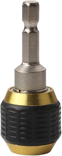 2pcs 50/60mm Drill Chuck Screwdriver Impact Driver Adapter Quick Change Keyless Drill Bit Chuck Hex Shank Adapter Converter Tool Chuck(50mm) - Poueer