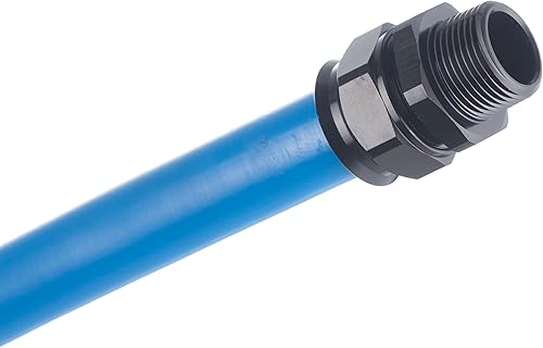 3/4 inch Tubing Fitting Set, 3/4' Equal Elbow Fitting and 3/4' Straight Fitting with 3/4' Male NPT Thread for 3/4'(25mm OD) Tubing - Poueer