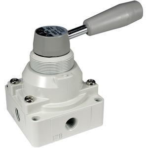 SMC VH200-N02 hand-valve 1/4 npt s&b pt - Poueer