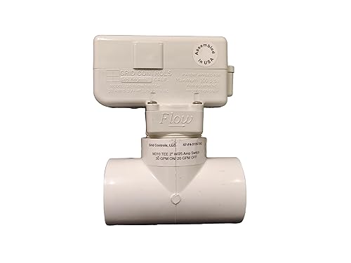 Flow Switch, Grid Controls 2' M310 TEE 10A Flow Switch, Chemical Dosing Control, for Pump - Poueer
