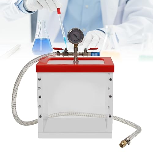 2 Gallon Acrylic Vacuum Chamber Acrylic Clear Perfect for Automobile Maintenance, Vacuum Packaging, 7L/2gal Capacity - Poueer