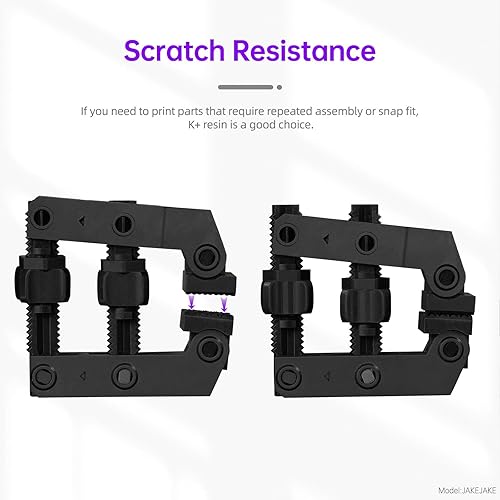 RESIONE Tough 3D Printer Resin, Not Brittle ABS Like Tough & Rigid 3D Resin for LCD 3D Printing UV 405nm (M58 Grey 1KG) - Poueer