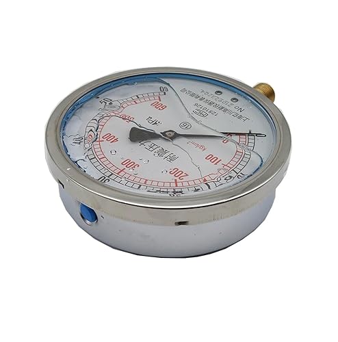 YN150 Shock-Proof Pressure Gauge 0-1MPa Oil-Filled Instrument Large dial Hydraulic Pump Gauge Radial M20 * 1.5 Thread(0-40Mpa) - Poueer