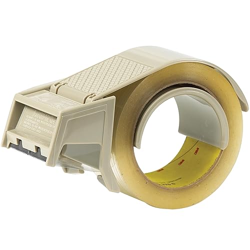 3M H-122 Carton Sealing Tape Dispenser, 2', Gray, 1/Each - Poueer