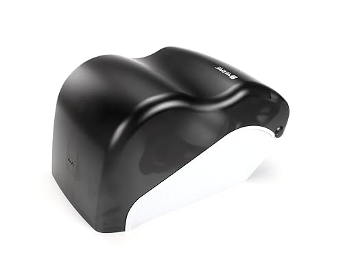 San Jamar Tear-N-Dry Classic Paper Towel Dispenser with Touchless Dispensing for Bathroom, Kitchens, Restaurants, And Cafeterias, Plastic, 10 Inches, Black Pearl - Poueer