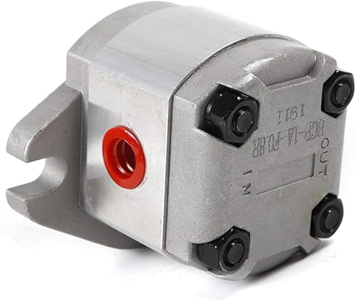 Hydraulic Gear Pump, 0.8ML/R High Pressure Single Hydraulic Gear Pump, 4300rpm 21MPa Aluminum Hydraulic Oil Gear Pump, Hydraulic Fluid Gear Pump - Poueer