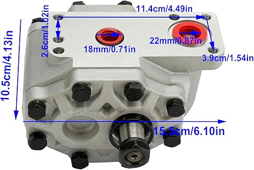 93835C91 Hydraulic Gear Pump 93835C92 Fit For Case 385 454 464 485 574 585 674 885 - Poueer
