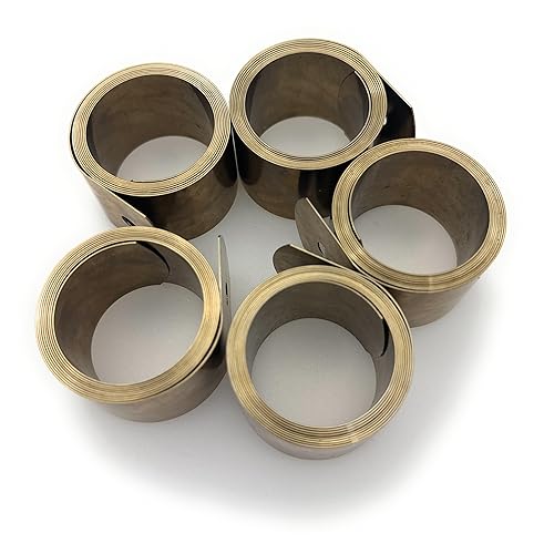 SUS301 Constant Force Spring,Load 16.49 lbs,ID 1.47',OD 1.85',Total Length 47',EXTANDED Length 35.98',Material Wideness 1.25',Material Thickness 0.0201',Pack of 5 - Poueer