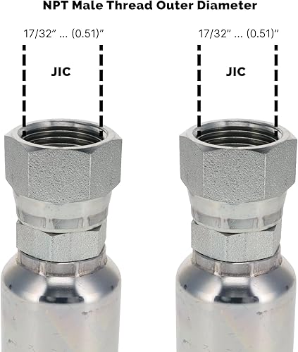 | FA-UFW6-JIC-144 Inch | Assembly: 3/8' Ultraflex Hose with 3/8' Female JIC X 3/8' Female JIC, 144' long (5,583 psi) - Poueer