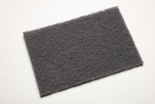 3M Scotch-Brite 7446 Non-Woven Silicon Carbide Blending Hand Pad - Medium Grade - 6 in Width x 9 in Length - 65056 [PRICE is per BOX] - Poueer