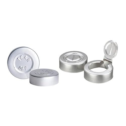 Wheaton 224193-05 Blue Aluminum Tear-Off Unlined Seal, 20mm OD (Case of 1000) - Poueer