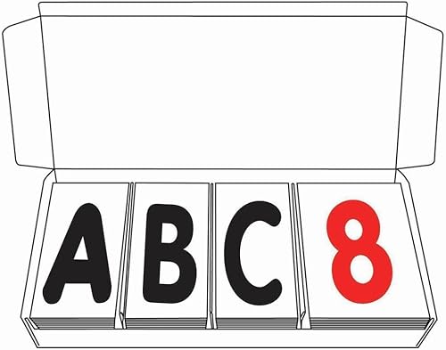 Black on Clear Replacement Letters, 96399 - Poueer