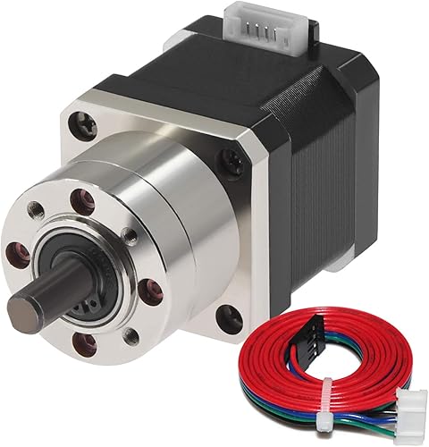 Usongshine Nema 17 Geared Stepper Motor Gear Ratio 5.18:1 Planetary Gearbox for 3 D Printer DIY CNC Robotics - Poueer