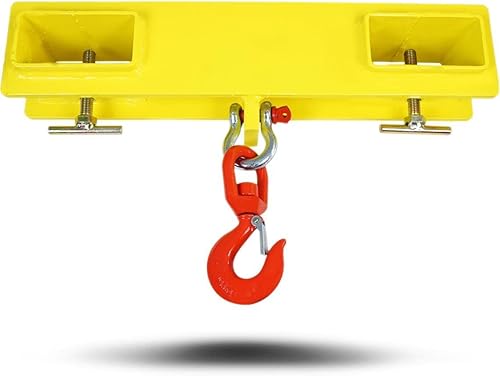 Titan Attachments Forklift Lifting Hoist 4000 lb. Capacity Single Hook HD - Poueer