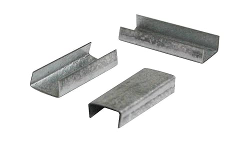 Steel Strapping Seals - 3/8' Snap-On Open Seals (2500/Case) - S38S02 - Poueer