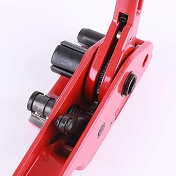 MYFAMIREA Heavy Duty Banding Strapping Kit with Tensioner Tool, 1/2' x 3500FT Polypropylene Plastic Packaging Strapping, 300 Metal Seals, Sealer Tool for Pallets, Logistics, Warehouse (Red) - Poueer