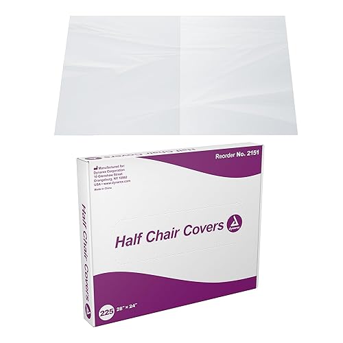 Dynarex Dental Half Chair Cover, 28 X 24 Inch, 225 Count - Poueer