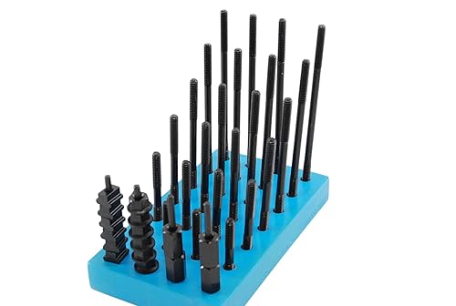 SHARS 9/16' T-Slot 1/2'-13 Stud 38 PCS T-NUT & Stud Set 202-4910 M[ - Poueer