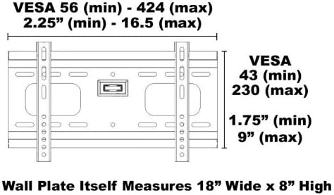 Ultra-Slim Black Adjustable Tilt/Tilting Wall Mount Bracket for Magnavox 32MF301B 32' inch LCD HDTV TV/Television - Low Profile - Poueer