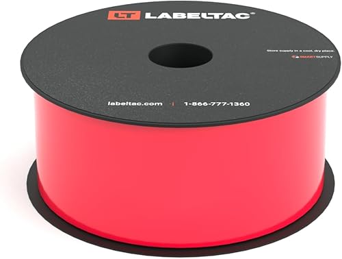 LabelTac® 4 and Pro Model Label Supply 2' x 150' Red - Poueer