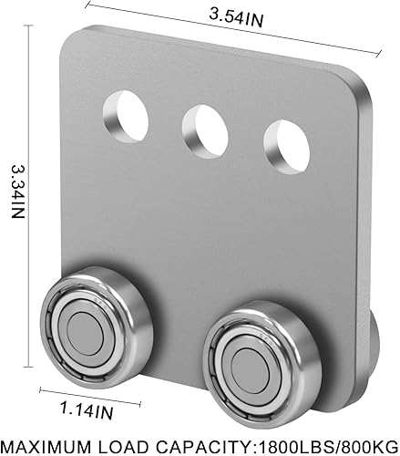 P2950-EG 4 Wheel Trolley Assembly for All 1-5/8' or Taller Strut Channel (4PACK) - Poueer