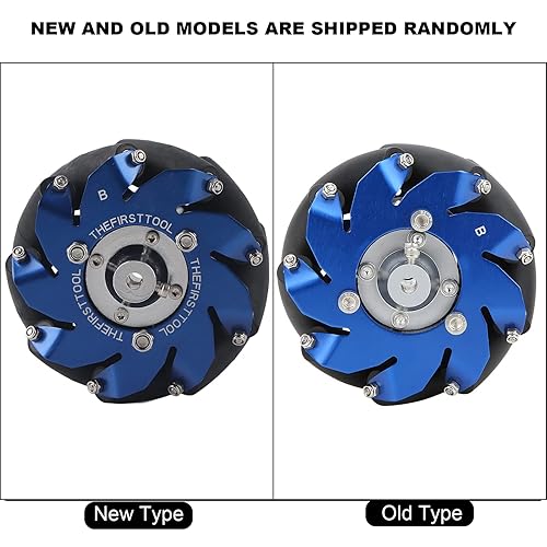 Mecanum Wheels, Left Mecanum Wheel Robot Metal Wheel 4in Mecanum Wheel Left Aluminum with TPU Rubber Rollers Industrial Robot Accessories - Poueer