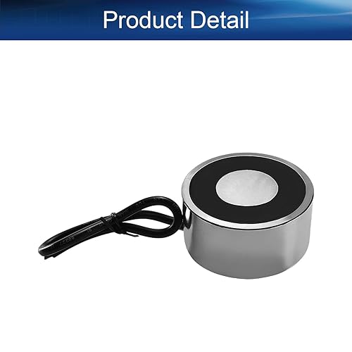 Heyiarbeit 12V DC 1500N Electric Lifting Magnet Electromagnet Solenoid Lift Holding 80mmx38mm - Poueer