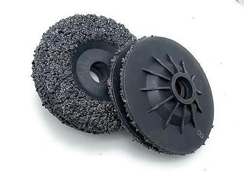 SIGNI 5 Pack SiC Plastic Back Grinding Wheel for Granite/Marble/Concrete and Glasses (4.5 INCH, 8 GRIT) - Poueer