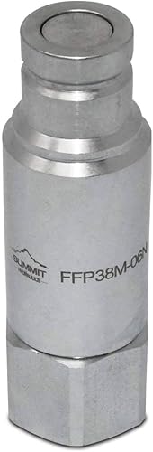 3/8″ Flat Face Connect Under Pressure Hydraulic Quick Connect Coupler Set, 3/8″ NPT Thread - Poueer