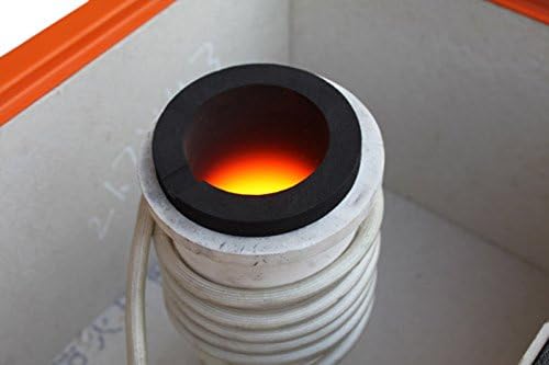 Induction Gold Melting Furnace Crucible set Graphite crucible ceramic container 2KG SET - Poueer