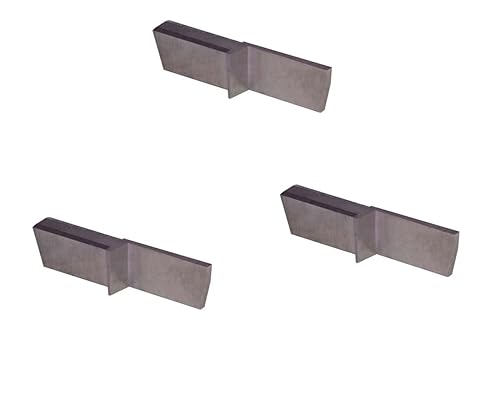 THINBIT 3 Pack LGPT045D2R 'L' Series, Uncoated Carbide, Parting Insert for Steel, Cast Iron and Stainless Steel with Interrupted Cuts - Poueer