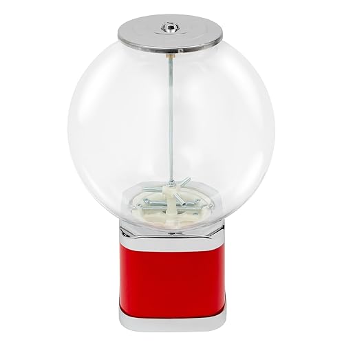 Capsule Vending Machine Candy Machine Dispenser for Business Toy Vending Machine Dispenser Lockable Candy Gumball Dispenser Machine Prize Machine Twister Ball Dispenser (White) - Poueer