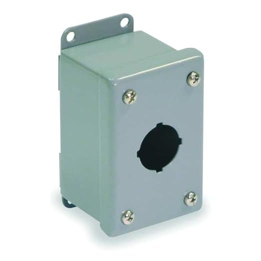 Pushbutton Enclosure, 30Mm, 1 Hole, Steel - Poueer
