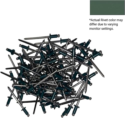 EAGLE 1: Stainless steel Rivets 1/8' x 1/4' (#43) (250, Light Stone) - Poueer