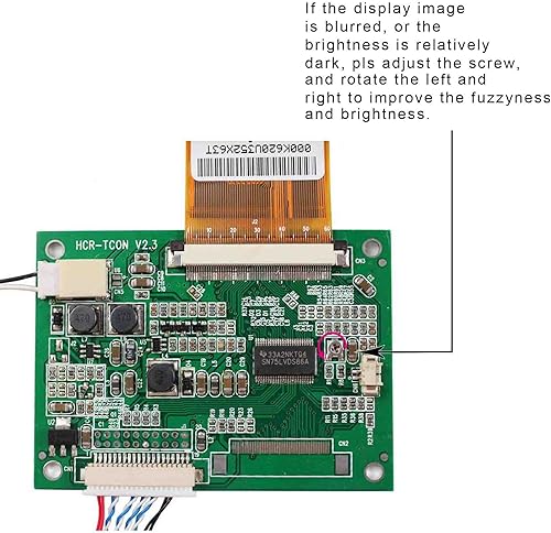 VSDISPLAY 7' 7 inch 800×600 4:3 CLAA070MA0ACW LCD Screen TFT Monitor and LCD Controller Board 60 pin - Poueer