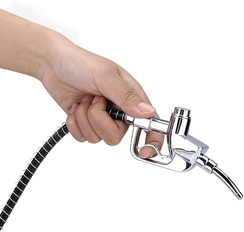 Beverage Pump Dispenser, 1000cc Double Guns Wine Beverage Pump Liquor Alcohol Beer Dispenser Beer Pump(black) (Black) - Poueer