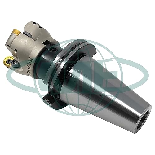 CME 6' 90° Indexable Face Mill w/ CAT50 Arbor, APKT1604 Inserts Included, 8 Flutes - Poueer