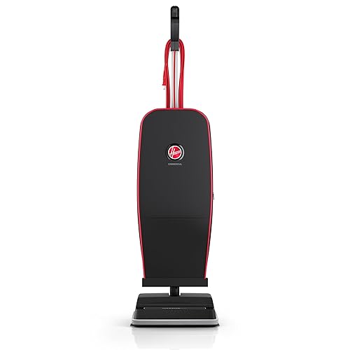 Hoover Commercial Superior Lite Upright Vacuum Cleaner, Bagged Professional Pro Grade, for Carpet and Hard Floor, CH50200, Black - Poueer