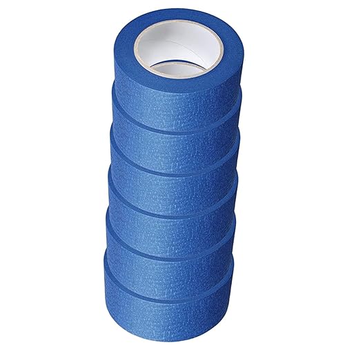 12 Rolls Painters Tape 1.88 inch Bulk Painter Tape Blue Wide Roll, Blue Masking Tape, 1.88 Inches x 60 Yards for General Purpose Wall Painting, Home Improvement - Poueer