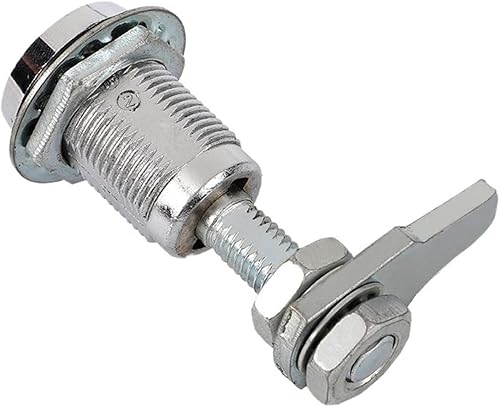 JK620 Manhole Cover Lock Subway Embedded Triangle Tight Lock zinc Alloy Lock Cylindrical Lock Stainless Steel Turn Tongue Lock - Poueer