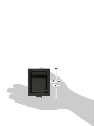 Southco 64-21-11 Black Powder Coated Steel Paddle Push to Close Latch, Pull to Open - Poueer