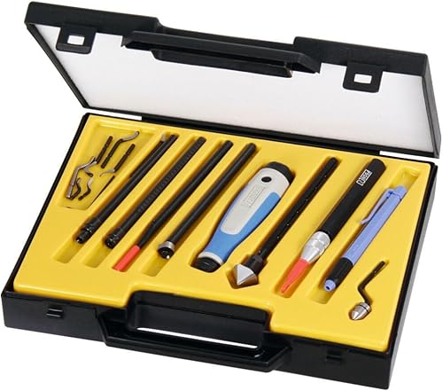 Noga NG9400 21 Pc Gold Box Deburring Set for Professional Machinists - Poueer