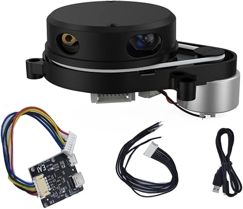 youyeetoo YDLIDAR X4 Pro 360 Degree, 2D Laser Range Lidar Scanner, Triangular Ranging 10 Meters Scanning Radius, for Arduino Raspberry pi Obstacle Avoidance and Navigation of Robots - Poueer