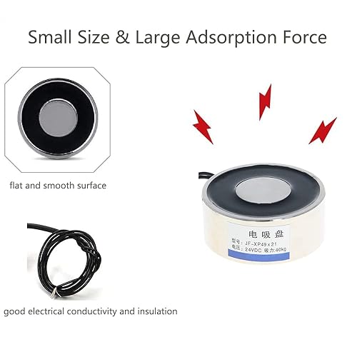 Heyiarbeit 12V DC 1500N Electric Lifting Magnet Electromagnet Solenoid Lift Holding 80mmx38mm - Poueer