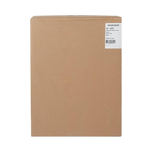 McKesson Medical Scale Liner Paper - White, Crepe Sheets - 18 in x 24 in, 1000 Count, 1 Pack - Poueer