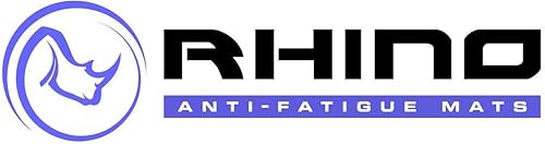 Industrial Smooth Anti-Fatigue Mat, 2' Width x 3' Length x 7/8' Thickness, Black - Poueer